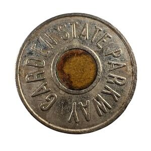 Vintage Garden State Parkway GSP Car Fare Only Transit Token NJ Bimetallic Coin